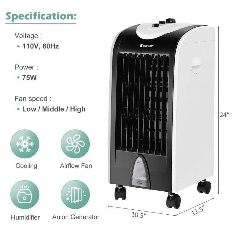 Enfriador de aire Costway 3-en-1 – Torre con Temporizador