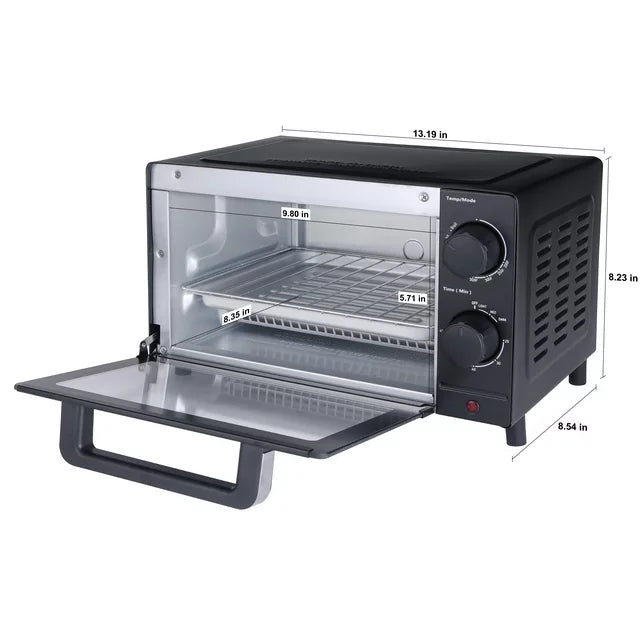Horno tostador para 4 rebanadas, color negro. Mainstays
