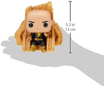 FUNKO POP Deluxe Black Adam se sienta sobre su trono. Black Adam on Throne