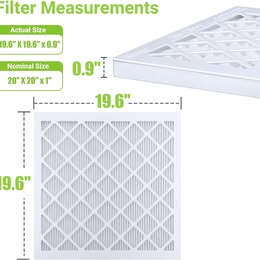 Filtro de aire de 20 x 20 x 1, MERV 11, con marco de plastico y 6 recambios