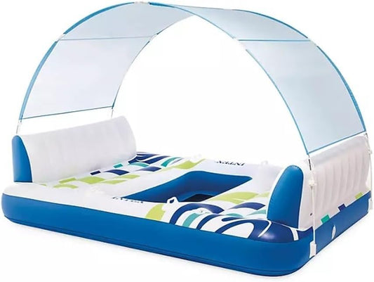 Inflable/Isla flotante para 4 personas para piscina, mar ó lago, con toldo. Intex