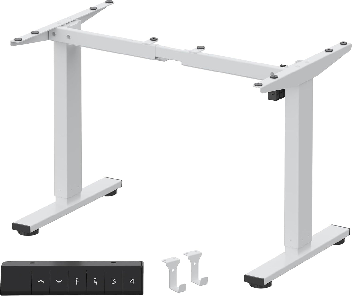 Marco electrico para escritorio con altura ajustable, color blanco FlexiSpot