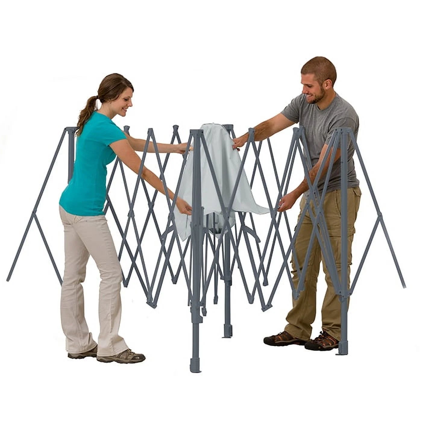 Toldo de 196 pies cuadrados de sombra (4.2m x 4.2m y 3m de alto) con luz led integrado. Ozark Trail