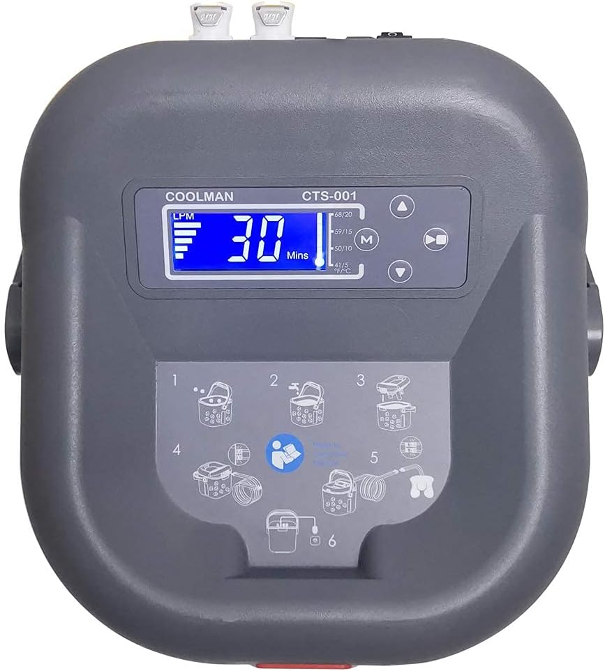 Máquina de terapia de frío (crioterapia) con almohadilla universal para diferentes parted del cuerpo. COOLMAN
