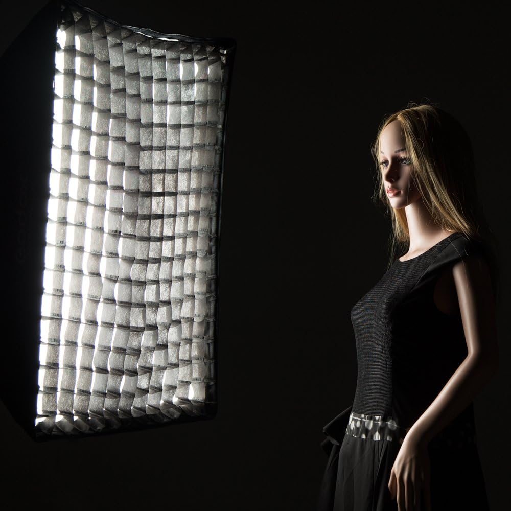 Caja de luz/Softbox rectangular 60 × 90 cm con rejilla Honeycomb y montura Bowens – Godox
