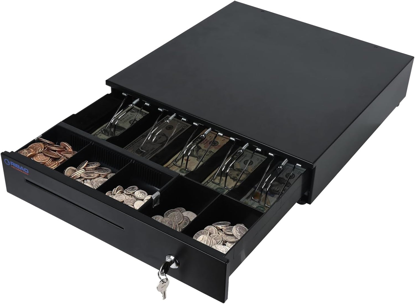 Caja registradora para sistema de punto de venta (POS), 3 maneras de abrirla, interfaz RJ11/RJ12 y cerradura de llave
