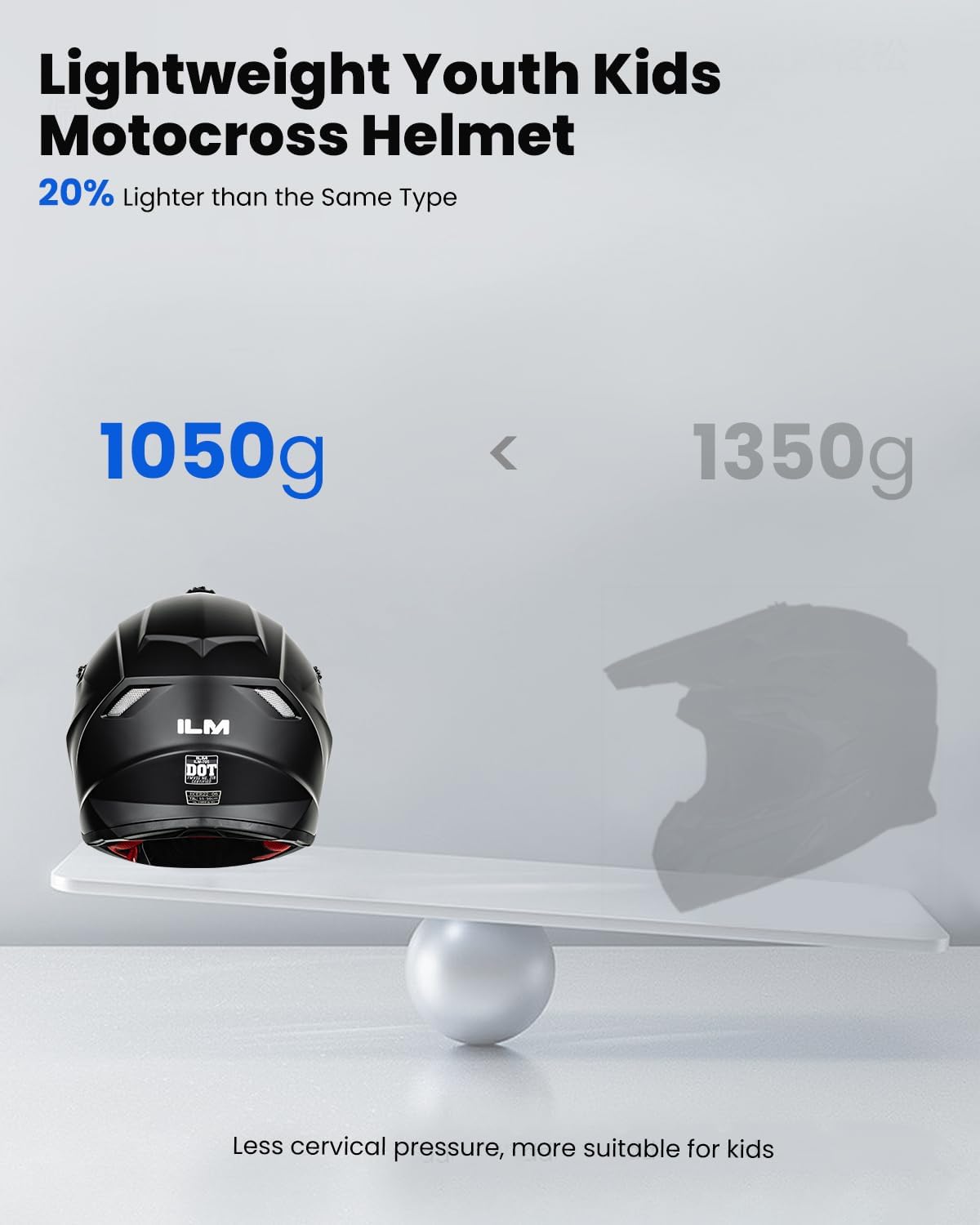 Casco juvenil motocross ABS / EPS DOT + ECE 22.06 – ILM