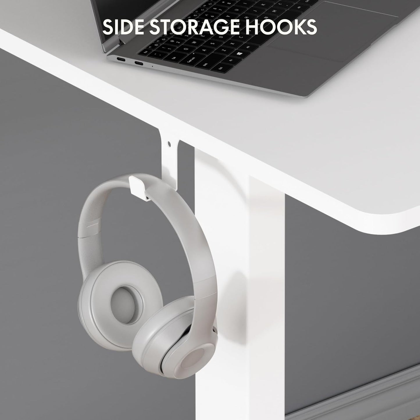 Marco electrico para escritorio con altura ajustable, color blanco FlexiSpot