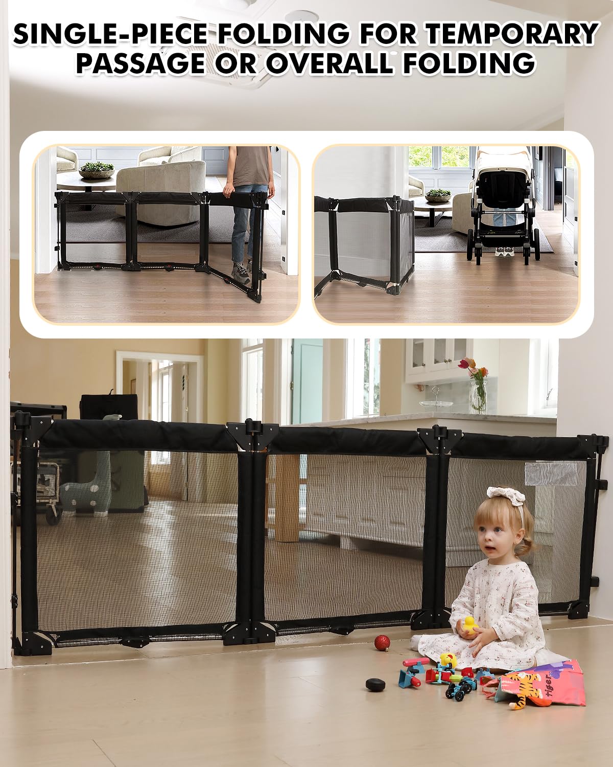 Corral/Baranda de seguridad modular para bebes ò mascotas, plegable