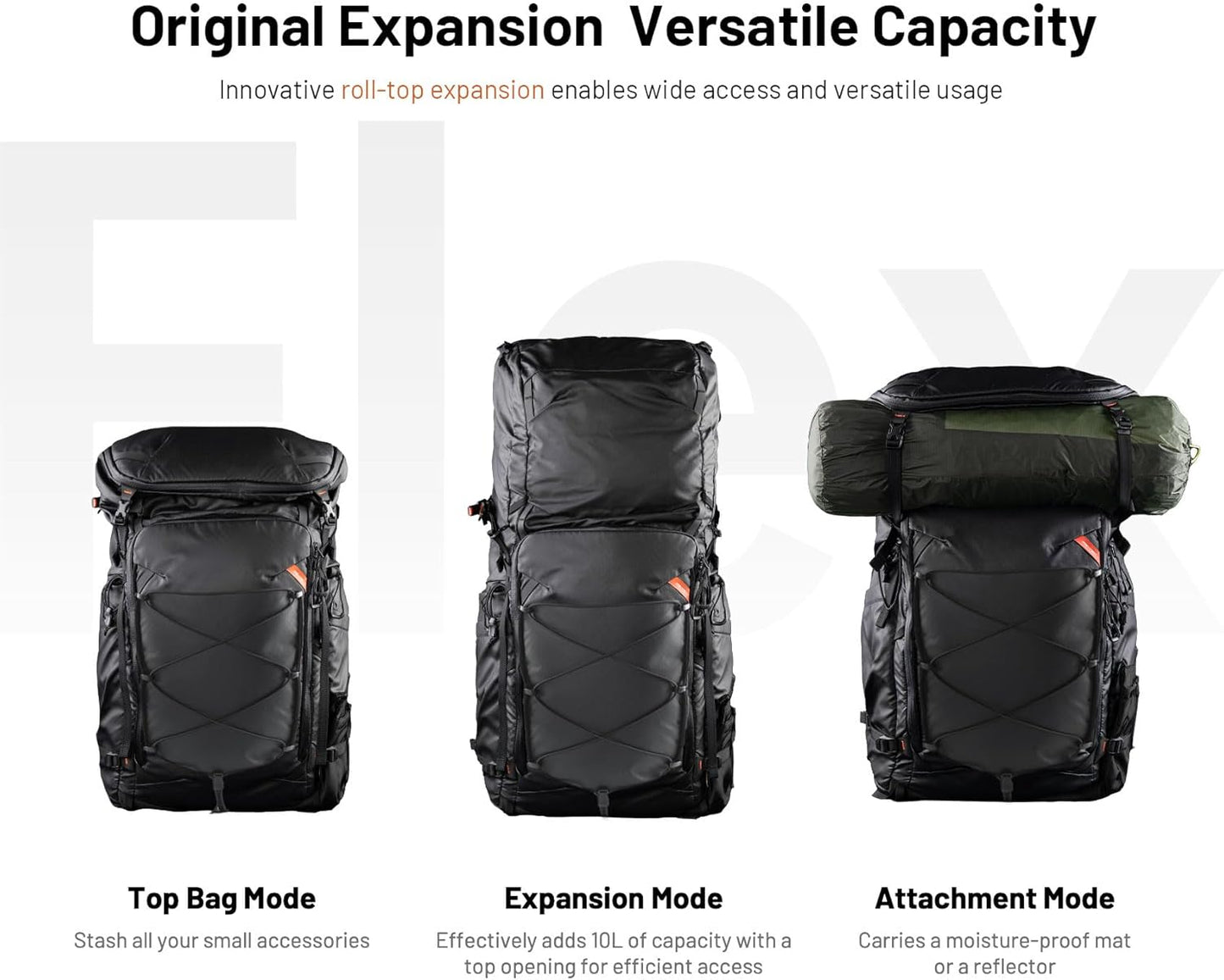 Bulto impermeable para equipo fotografico y video, con inserto modular – PGYTECH OnePro Flex 40L M