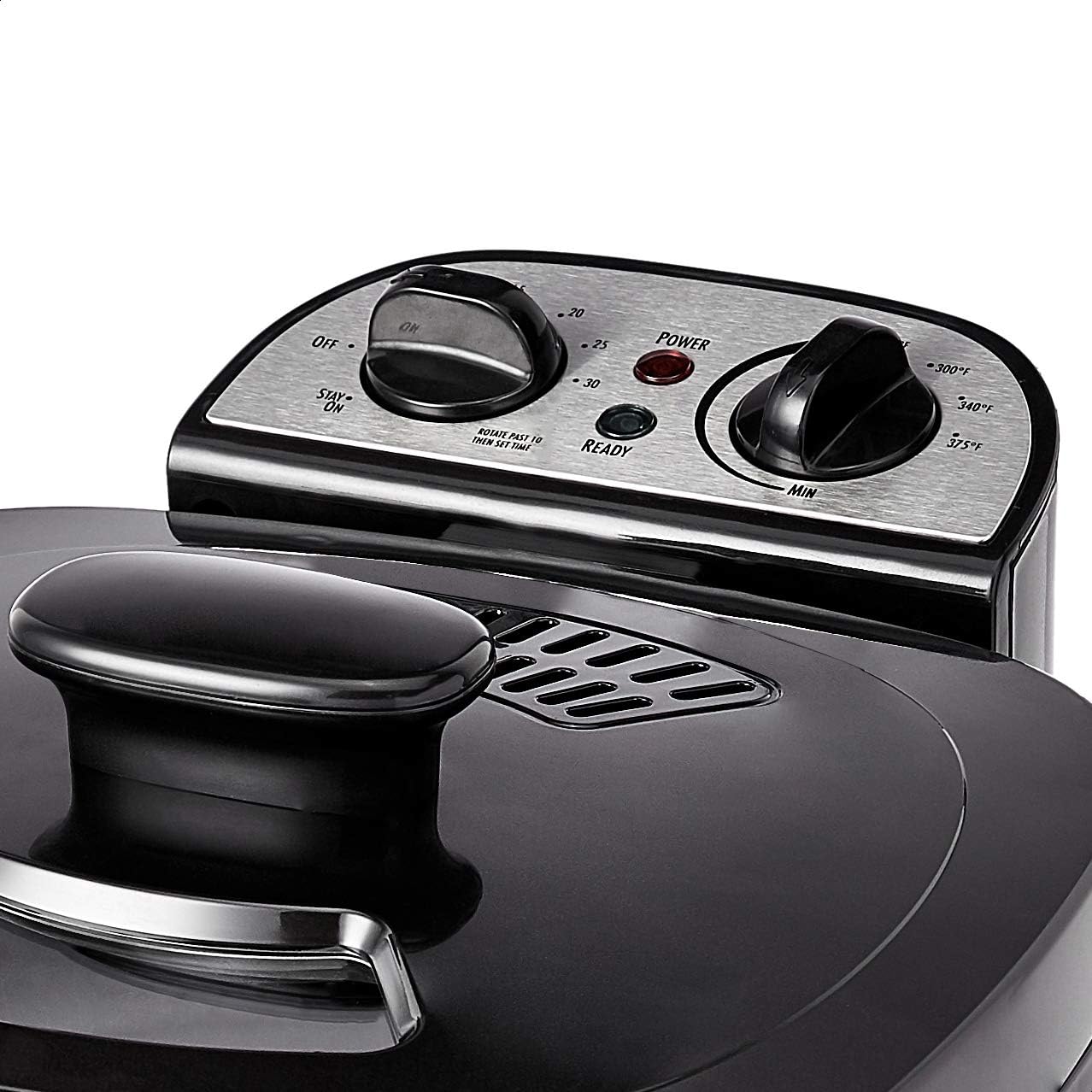 Freidora de aceire eléctrica de 2.0 L con termostato ajustable y temporizador – Amazon Basics