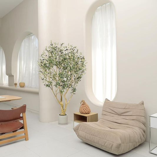 Árbol de Olivo Artificial Decorativo Para Interior con diseño Realista. 1,20cms de alto