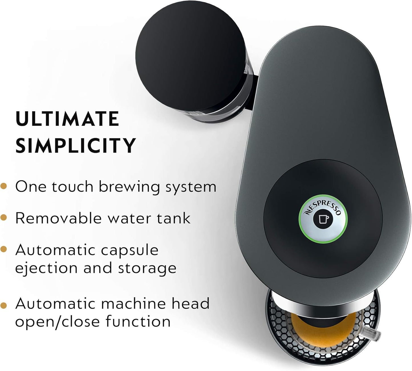 Máquina de café y expreso, Nespresso VertuoPlus por De'Longhi, disponible en gris y negro