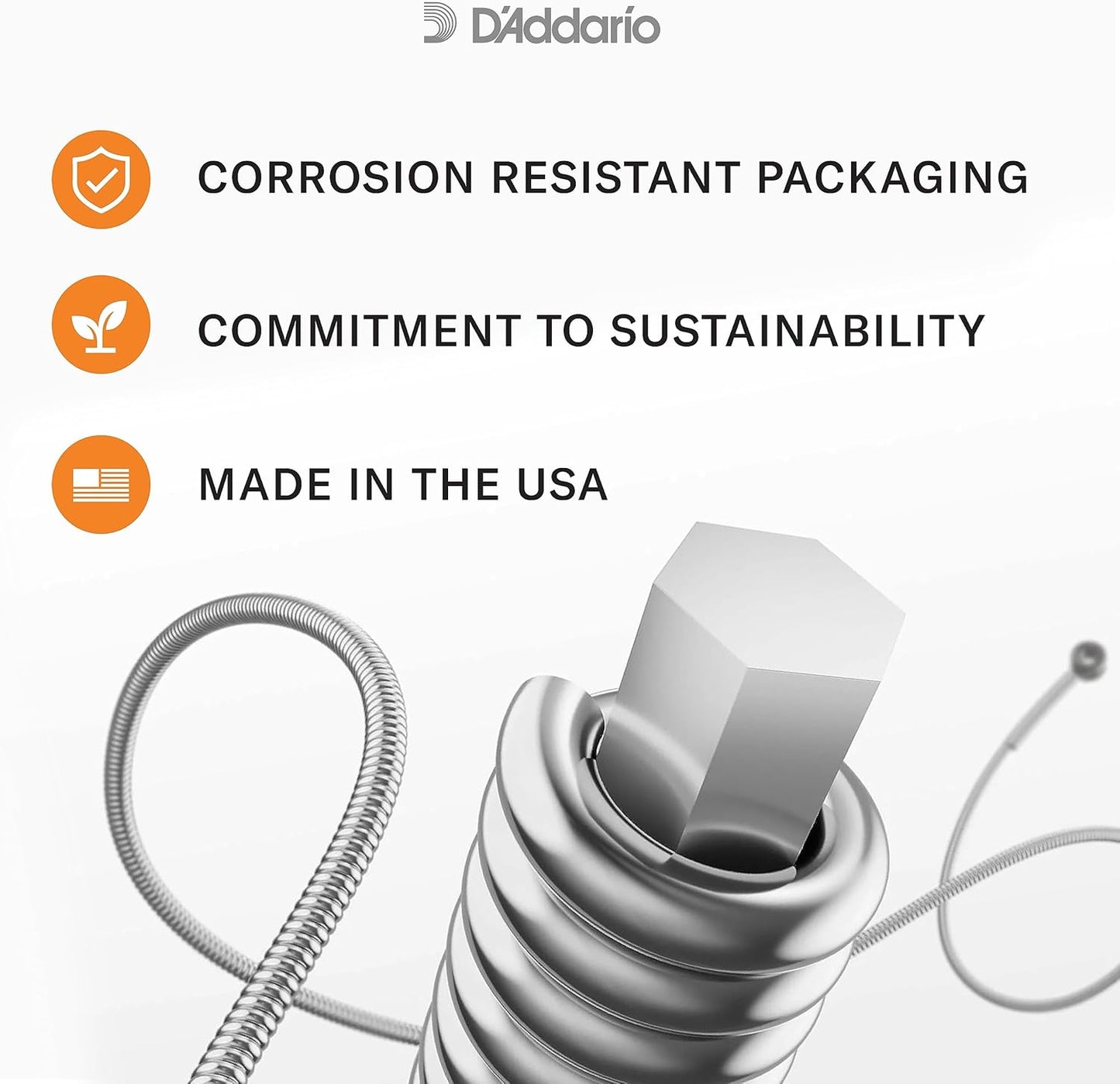 Cuerdas para guitarra eléctrica D'Addario XL, disponibles en calibre .9,.10 y .11