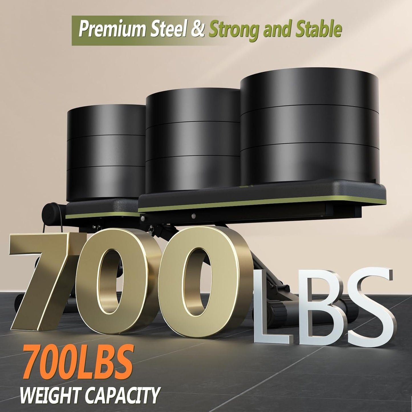 Banco de pesas ajustable plegable modelo “Kunel Adjustable Weight Bench”