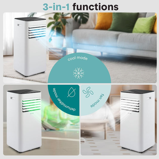 Aire Acondicionado Portátil 3 en 1 – Enfriador, Ventilador y Deshumidificador. SereneLife