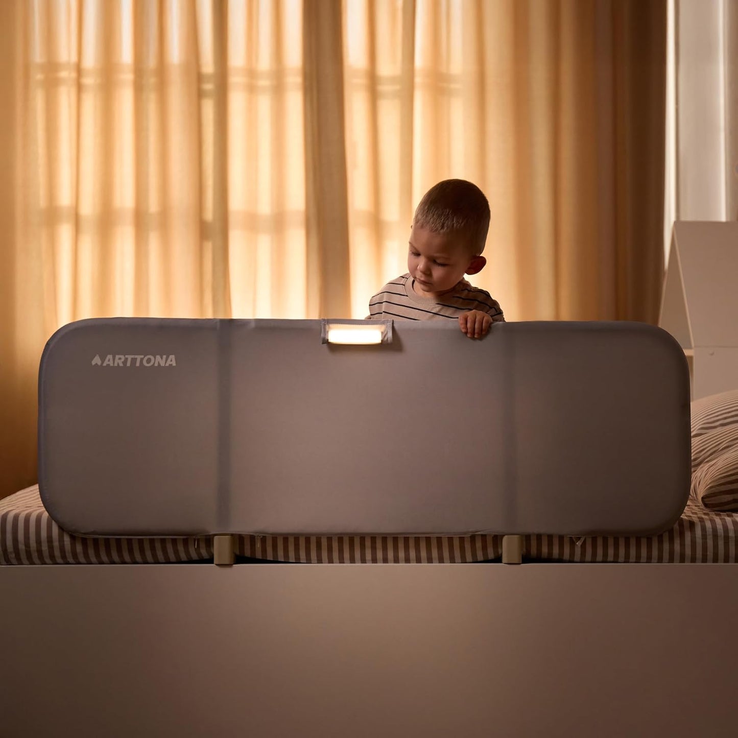 Baranda de seguridad para cama con ajuste universal, con luz. ARTTONA