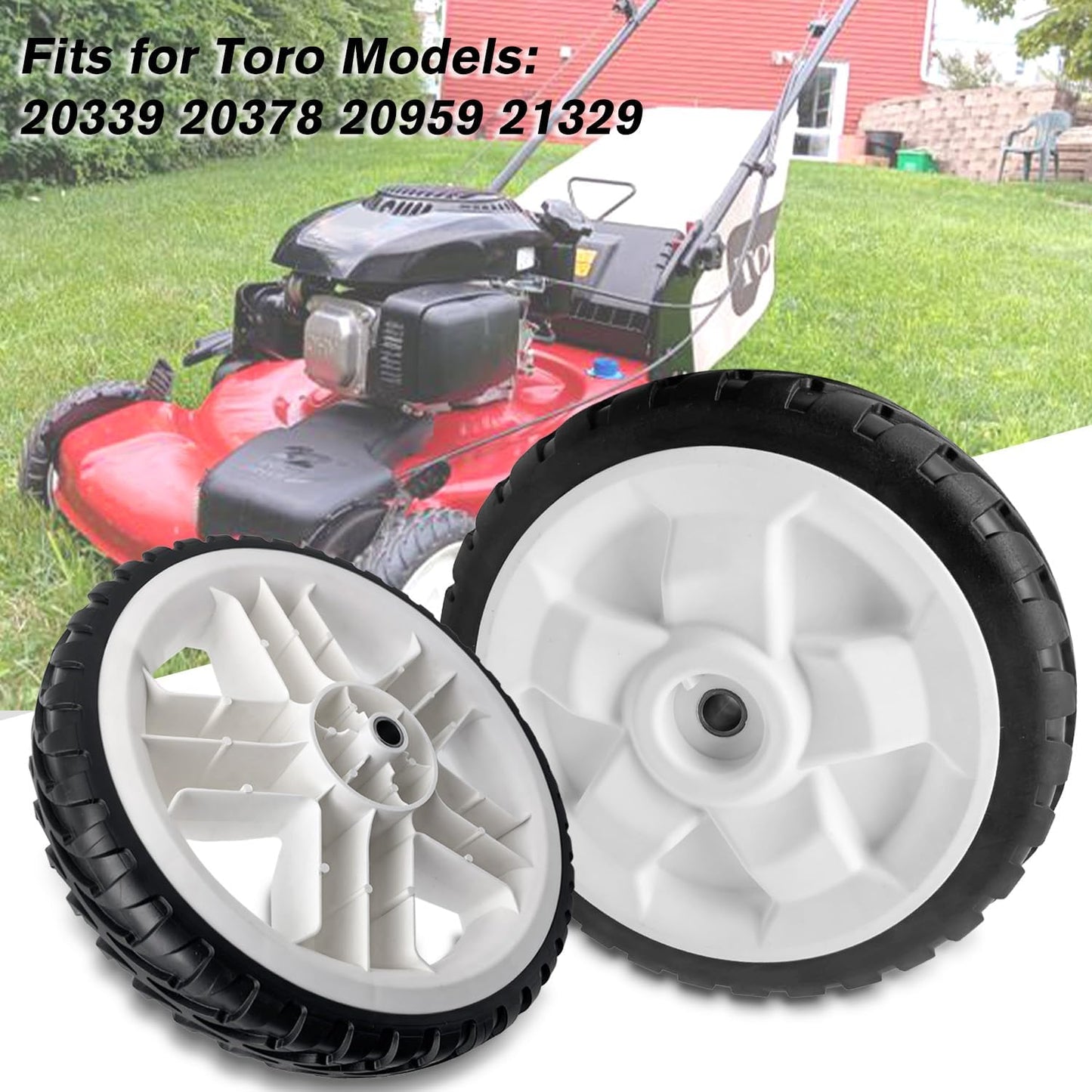 Juego de 2 ruedas motrices 28 cm para cortacésped Toro 137-4837 / 115-2885