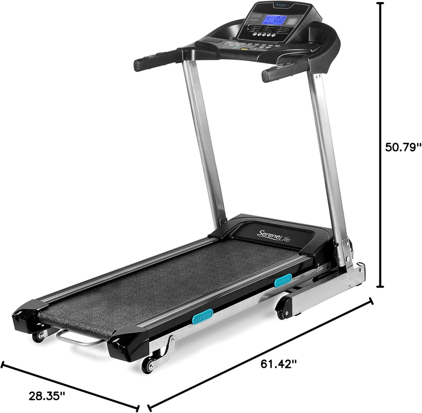 Caminadora/Cinta para correr de 2.5HP, plegable, con parlantes incorporados y app. SereneLife