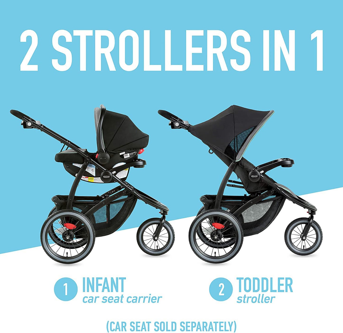 Coche para Bebes-Jogger Graco FastAction LX – Compatibilidad Total