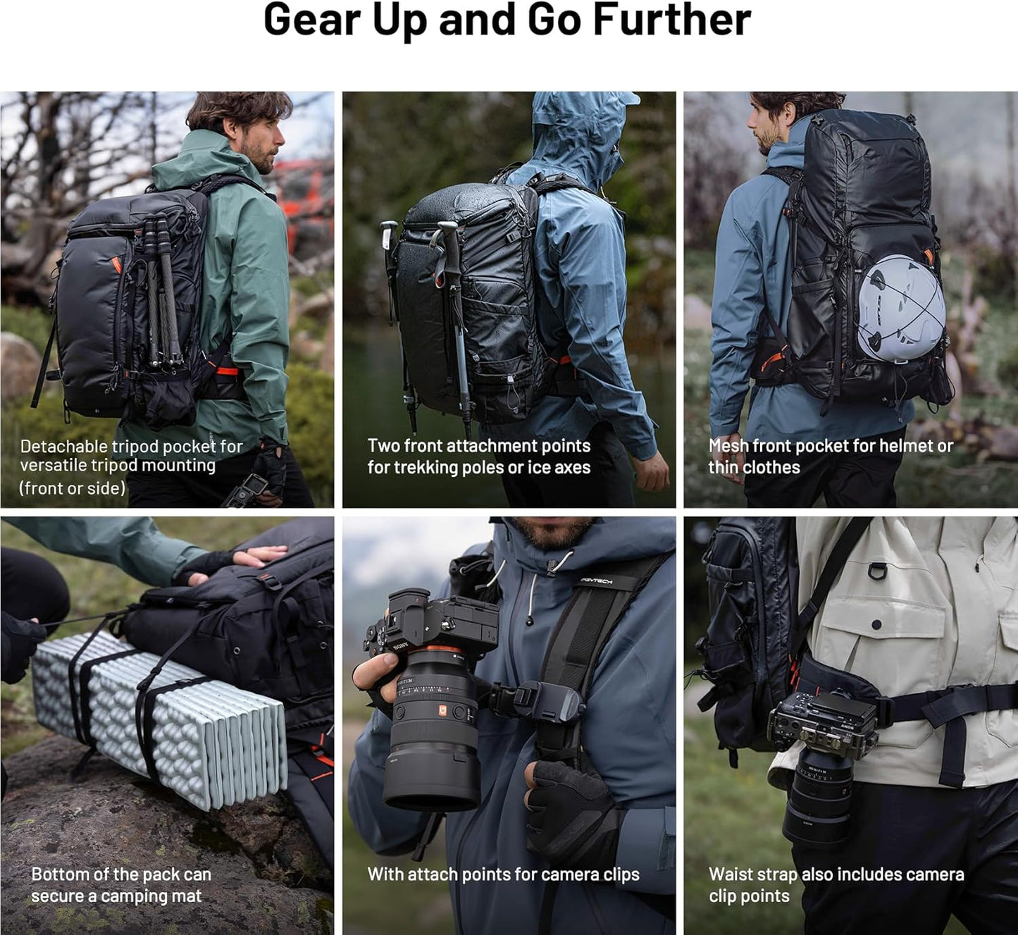 Bulto impermeable para equipo fotografico y video, con inserto modular – PGYTECH OnePro Flex 40L M