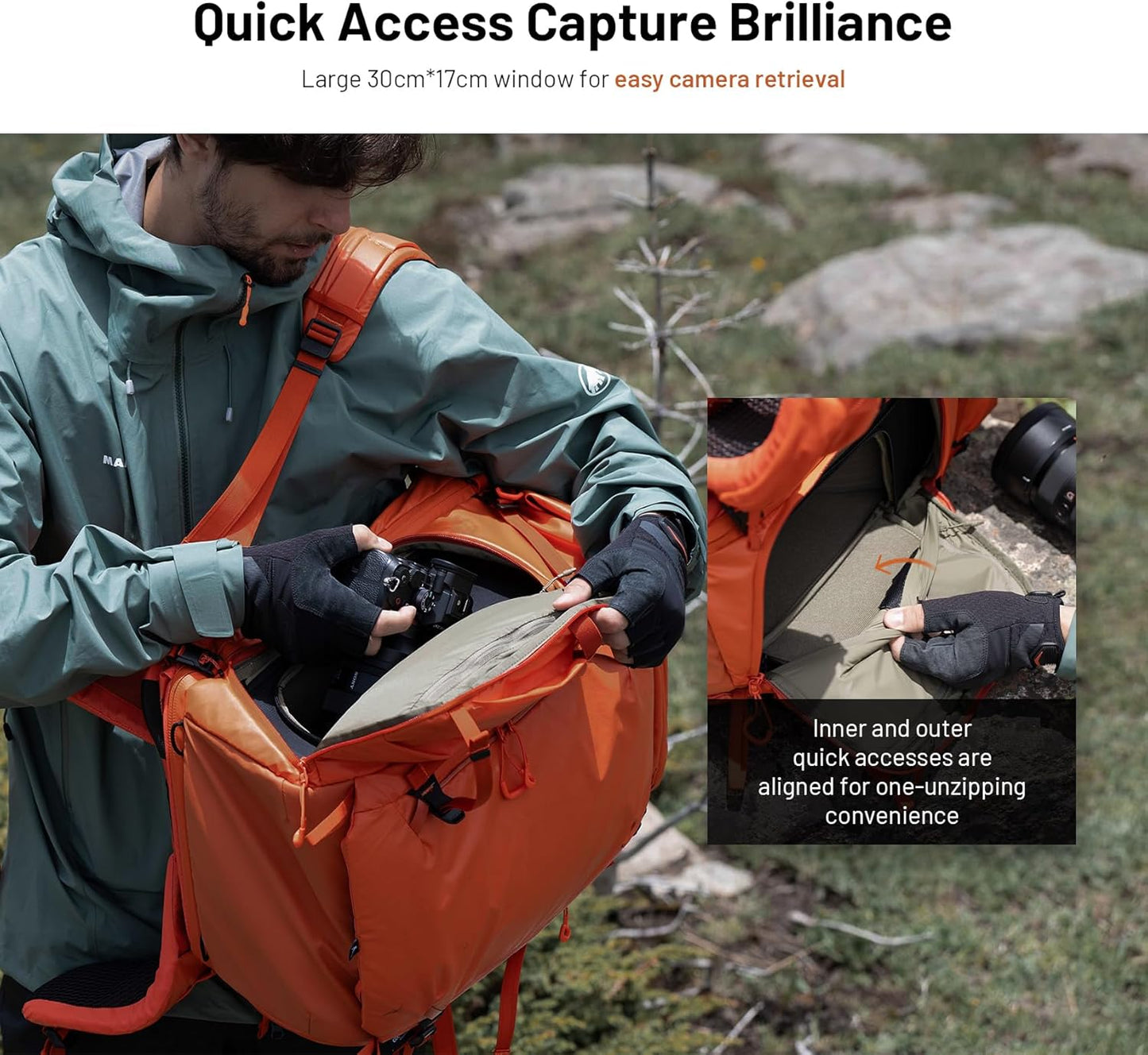 Bulto impermeable para equipo fotografico y video, con inserto modular – PGYTECH OnePro Flex 40L M