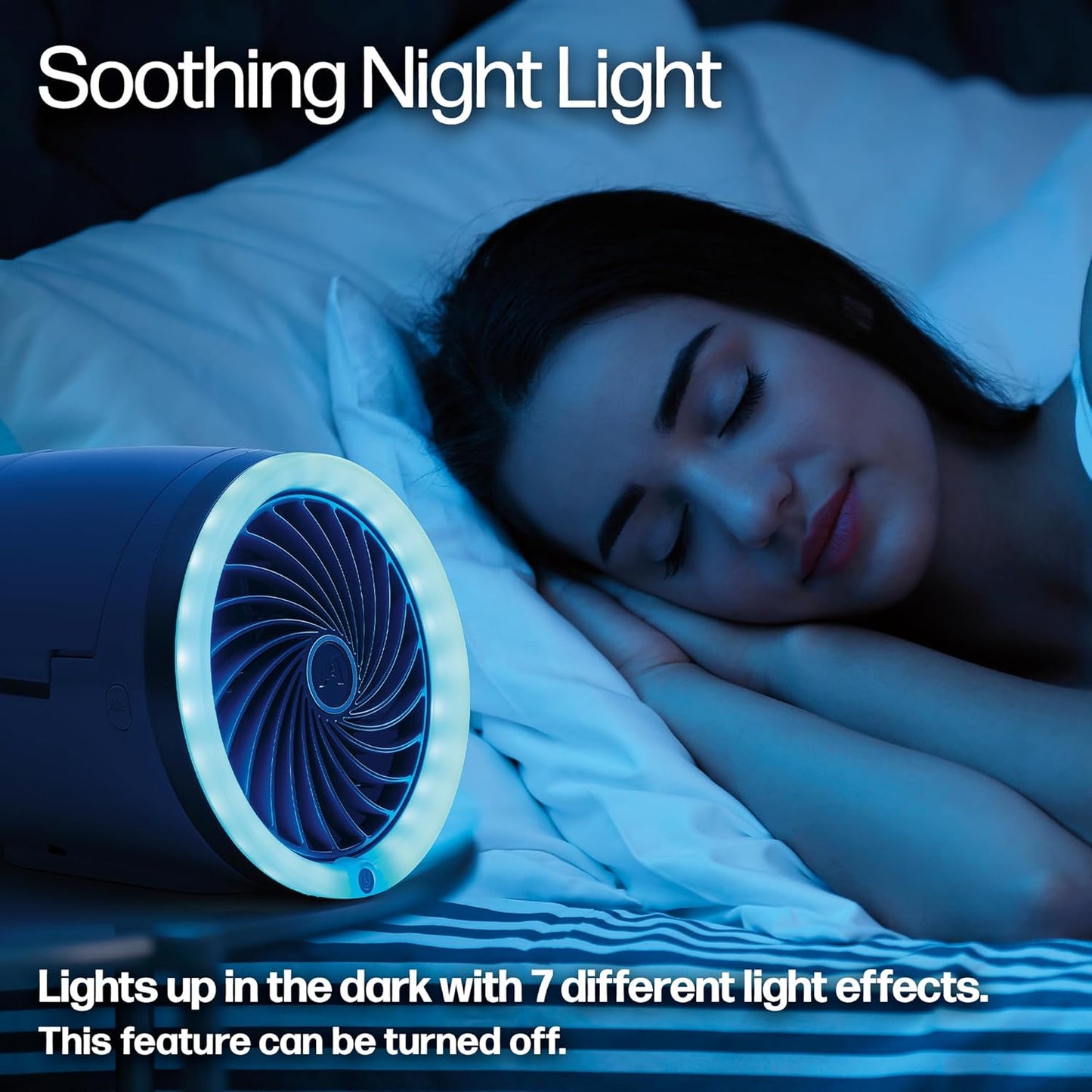 Enfriador de aire personal,portatil, silencioso, ligero y con luz led de diferentes colores. Artic Air Ice Jet