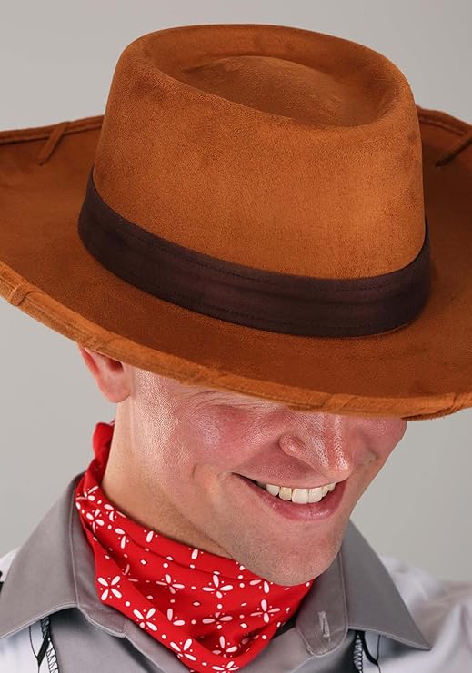 Sombrero original de Woody Cowboy, para adultos, talla ajustable. Disney Pixar Toy Story
