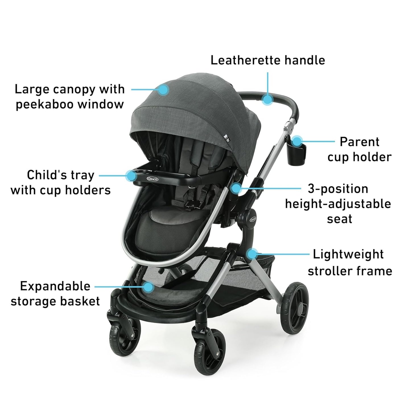 Graco - Sistema de transporte Modes Nest, Coche + Asiento