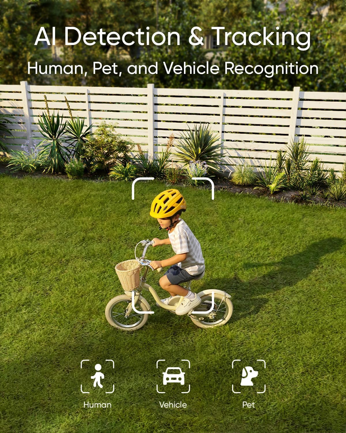 Camara de seguridad PTZ de 360°, para exteriores, con grabación, luces y detección de moviento y sirena. eufy