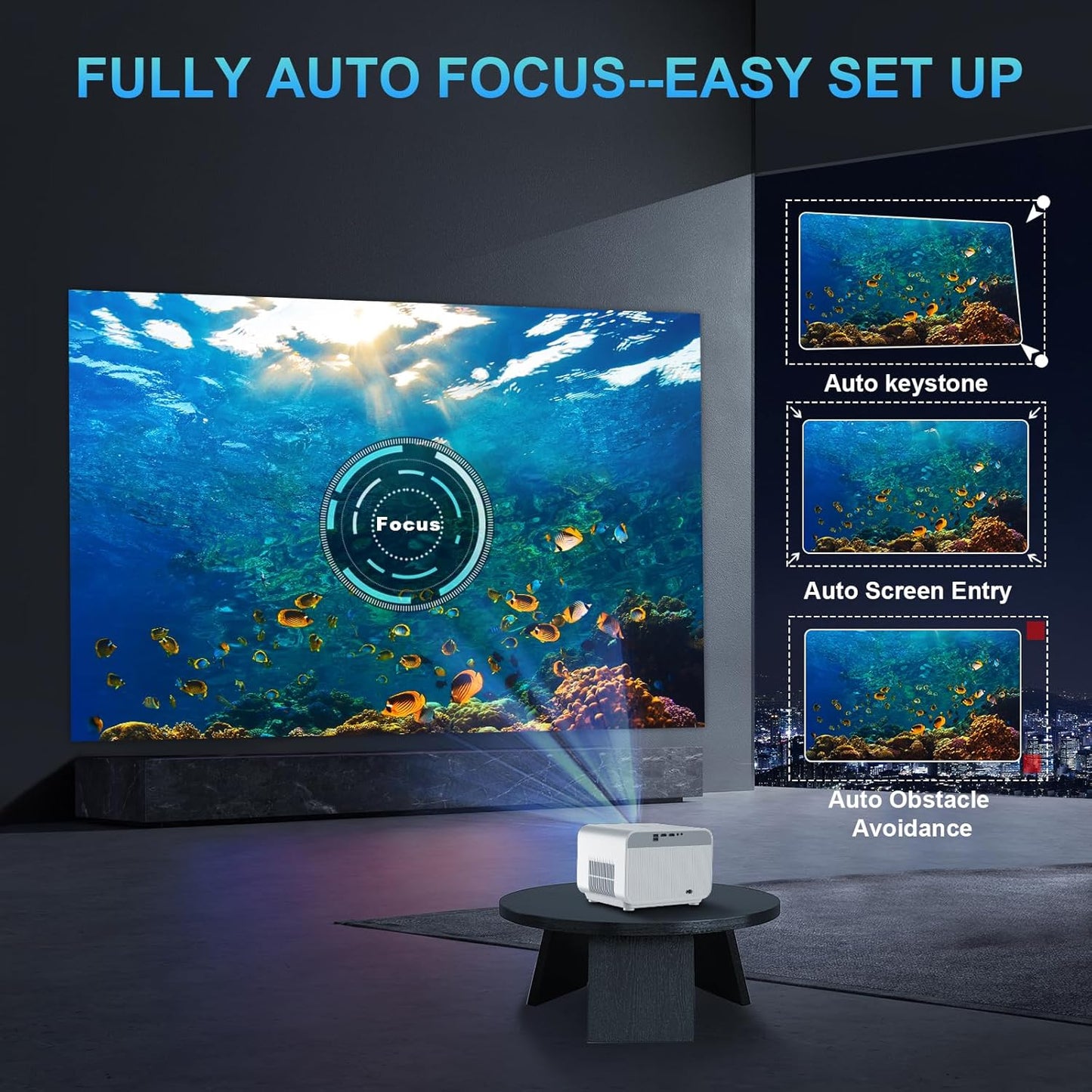 Proyector FunFlix A1 — 1080p, 800 ANSI, WiFi y Bluetooth