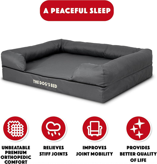 Cama grande (L) ortopedica para perros, impermeable, con espuma vicoelastica. The Dogs Bed