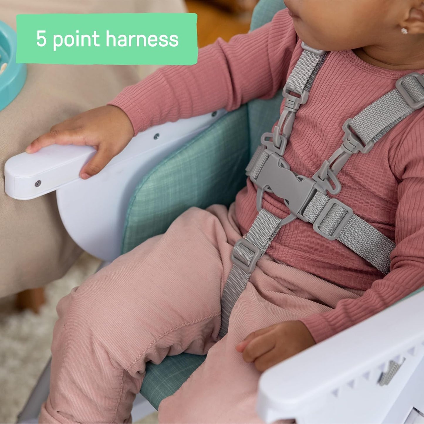 Silla de Bebes y Niños para Comer. Plegable Ingenuity Sun Valley – Compacta y Segura