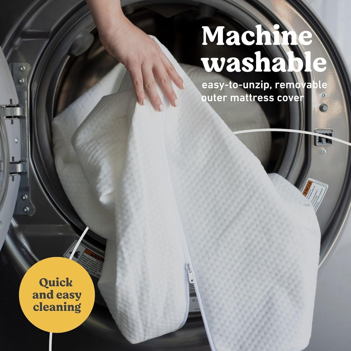 Graco Colchón Premium para Cuna y Cama Infantil – Espuma Certificada, Cubierta Impermeable y Lavable