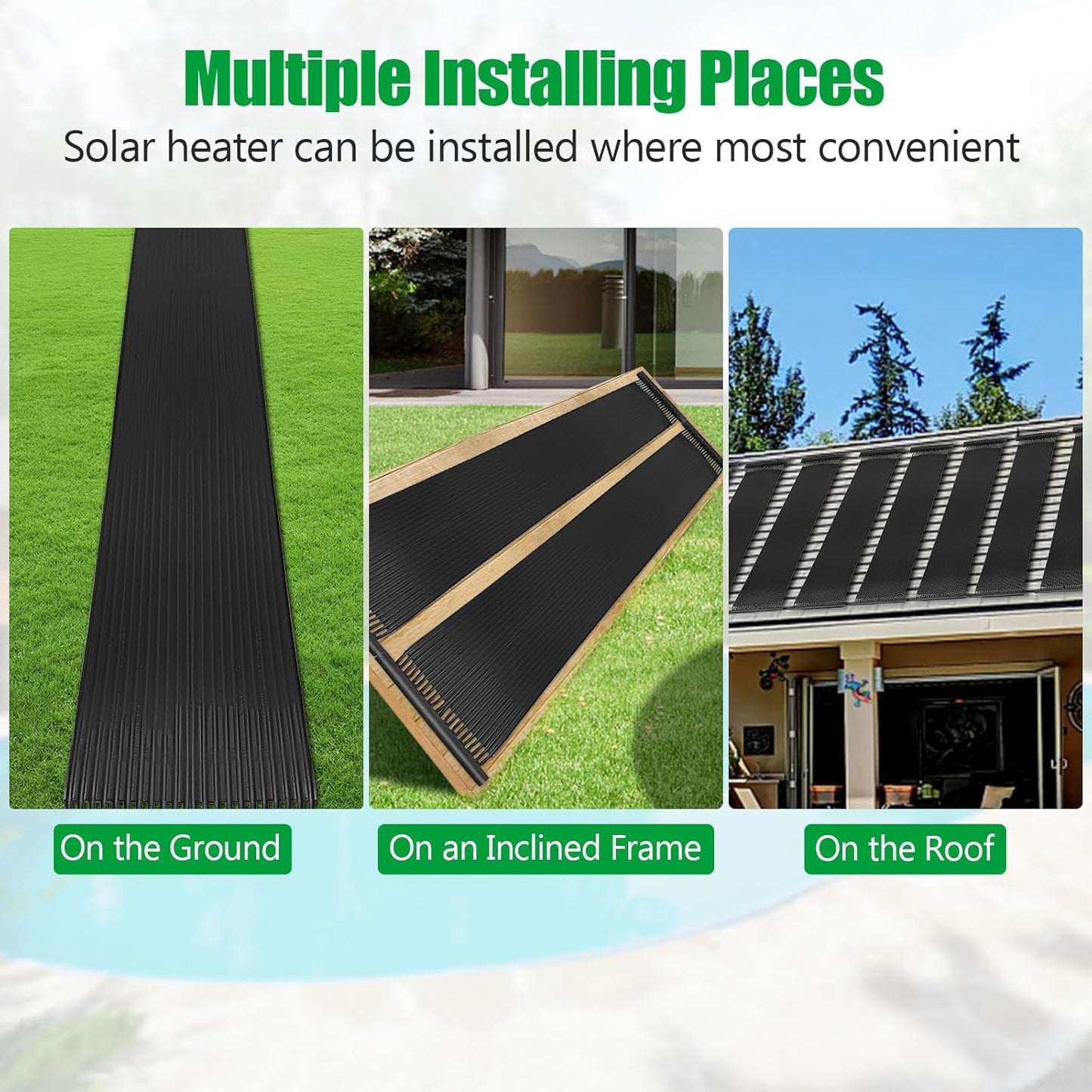 Calentador Solar para Piscinas portatiles – Ideal Above-Ground / In-Ground