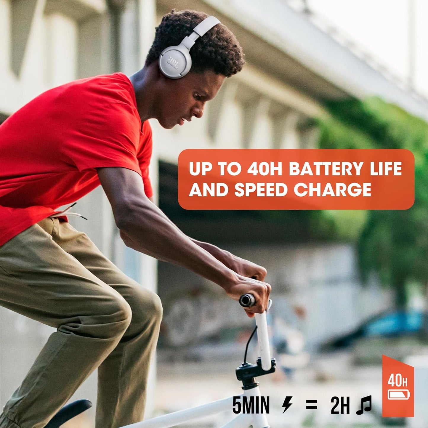 Audífonos inalámbricos con batería hasta para 40 horas y carga rapida, JBL Tune 510BT Purebass