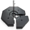 Set de 4 pesos para sombrilla de patio offset de hasta 100kg. – Costway