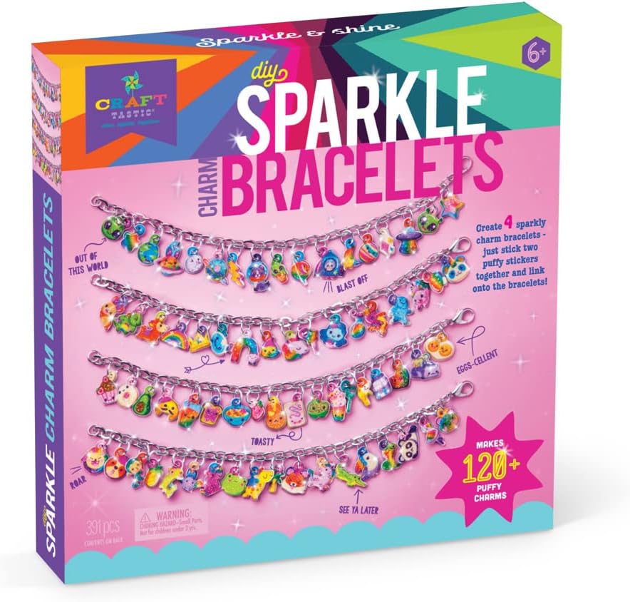 Kit para hacer pulseras personalizables de 401 piezas. A partir de 6 años. Craft-tastic