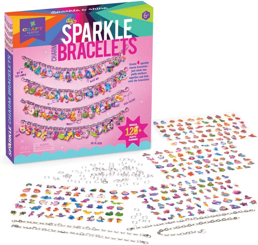 Kit para hacer pulseras personalizables de 401 piezas. A partir de 6 años. Craft-tastic