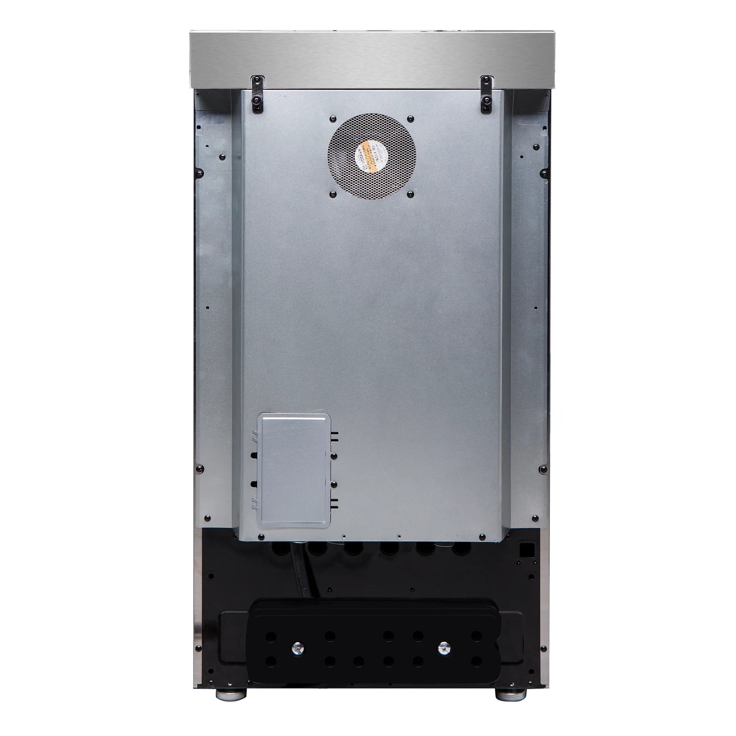 Cocina profesional de vitrocerámica y acero inoxidable, compacta 50 × 56 × 96 cm 4 quemadores y horno – Forno Pallerano