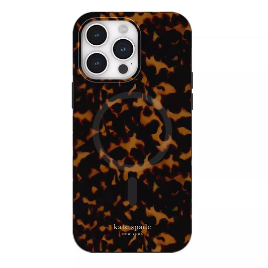 Estuche Magsafe con protección de caída para Iphone 14 Pro Max, estilo leopardo. Kate Spade