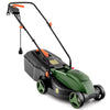Maquina de cortar zacate electrica, para patios pequeños, 10 Amp, 33 cm con caja recolectadora de zacate– Costway