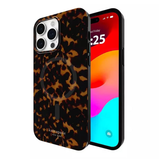 Estuche Magsafe con protección de caída para Iphone 14 Pro Max, estilo leopardo. Kate Spade