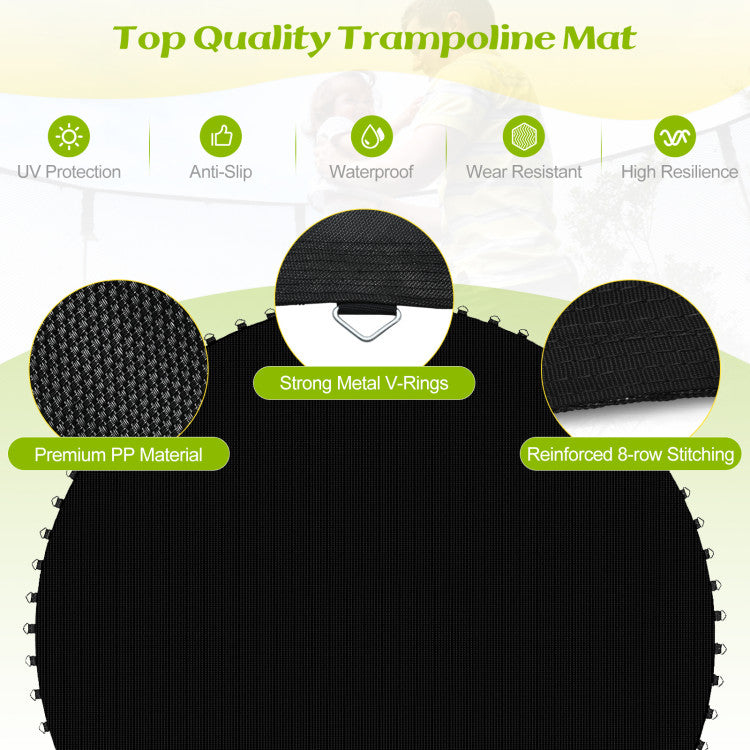Malla para trampolín, de alta elasticidad PP diámetro 324 cm – Costway