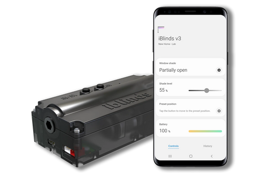 Motor para persiana compatible con Alexa y Google Home iblinds Kit v3.1