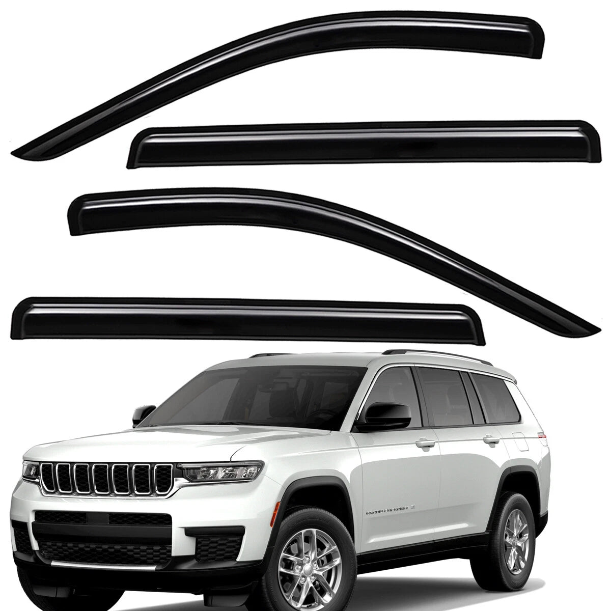 Visera para Ventana “Rain Guard” Ahumada Adhesiva – Jeep Grand Cherokee “L” (2021-2025)