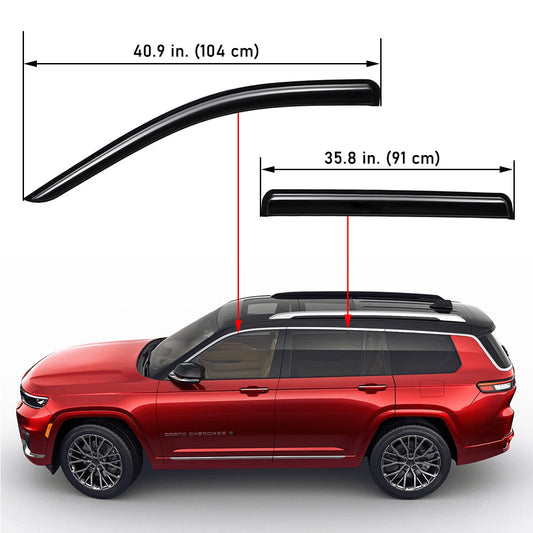 Visera para Ventana “Rain Guard” Ahumada Adhesiva – Jeep Grand Cherokee “L” (2021-2025)