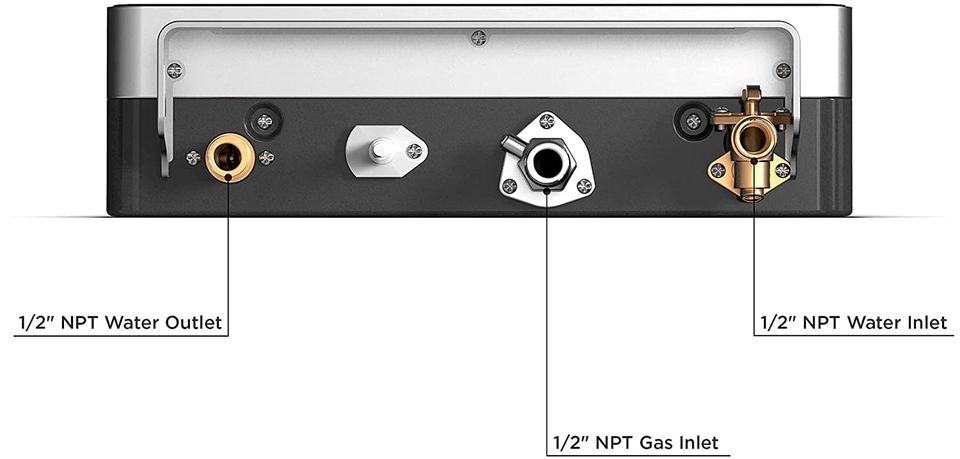 Calentador de agua sin tanque. (Propano Líquido).