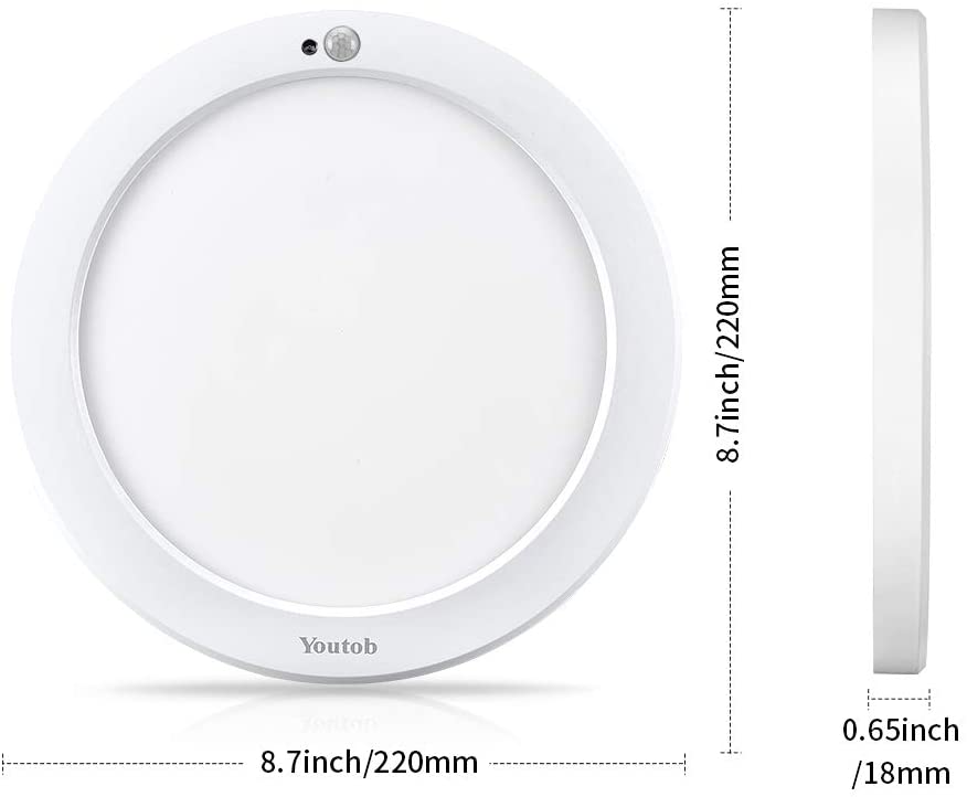 Luz de techo LED con sensor de movimiento
