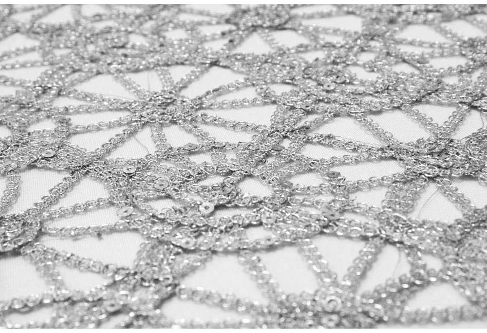 Perno de tela de encaje de cadena química lentejuelas, 36.5 metros.